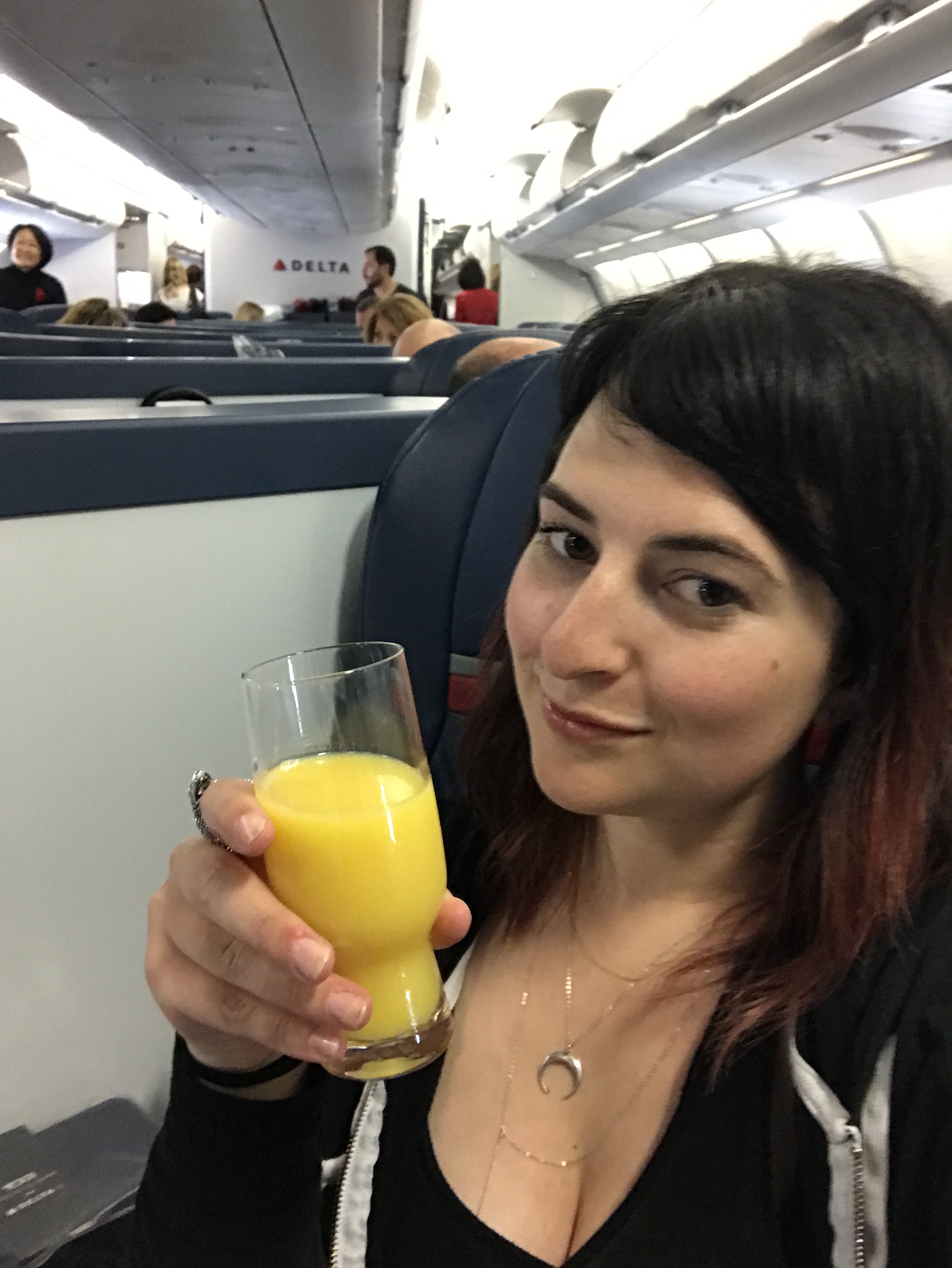 Becca-in-first-class.JPG