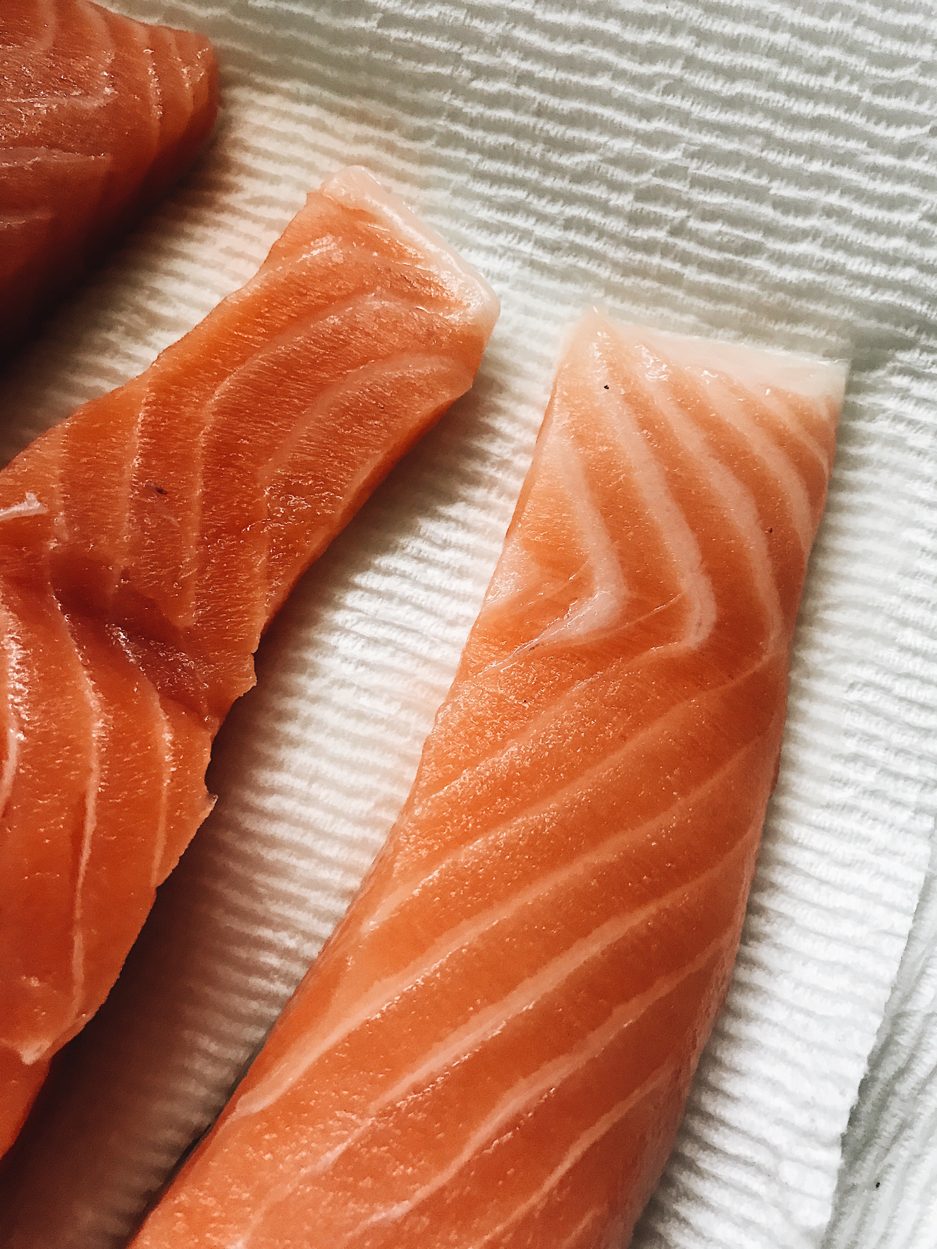 Raw salmon 