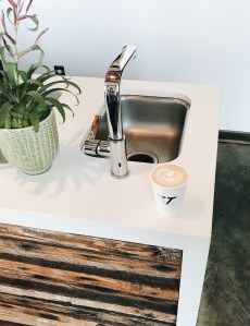 Latte @ Verve Coffee Roasters 1010 Fair Ave | Santa Cruz, California