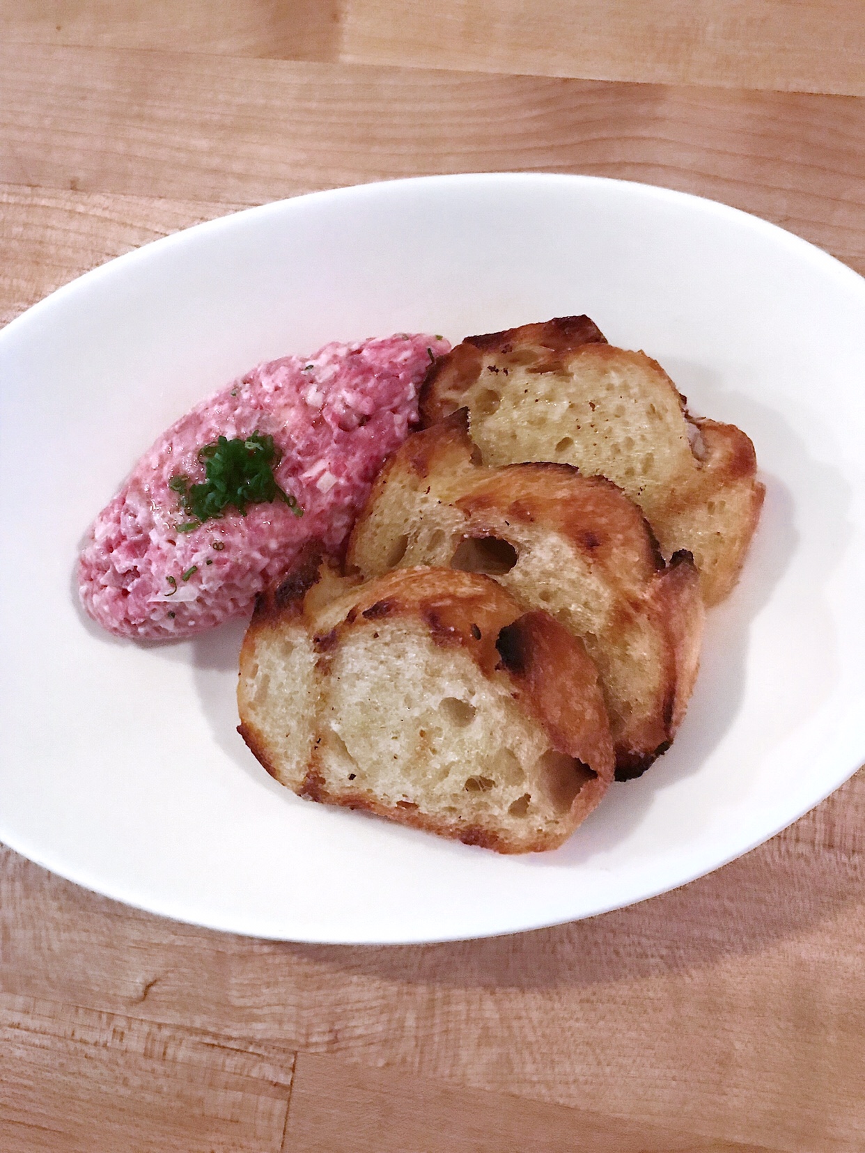 Beef Tartare at Raccolto in West Seattle 