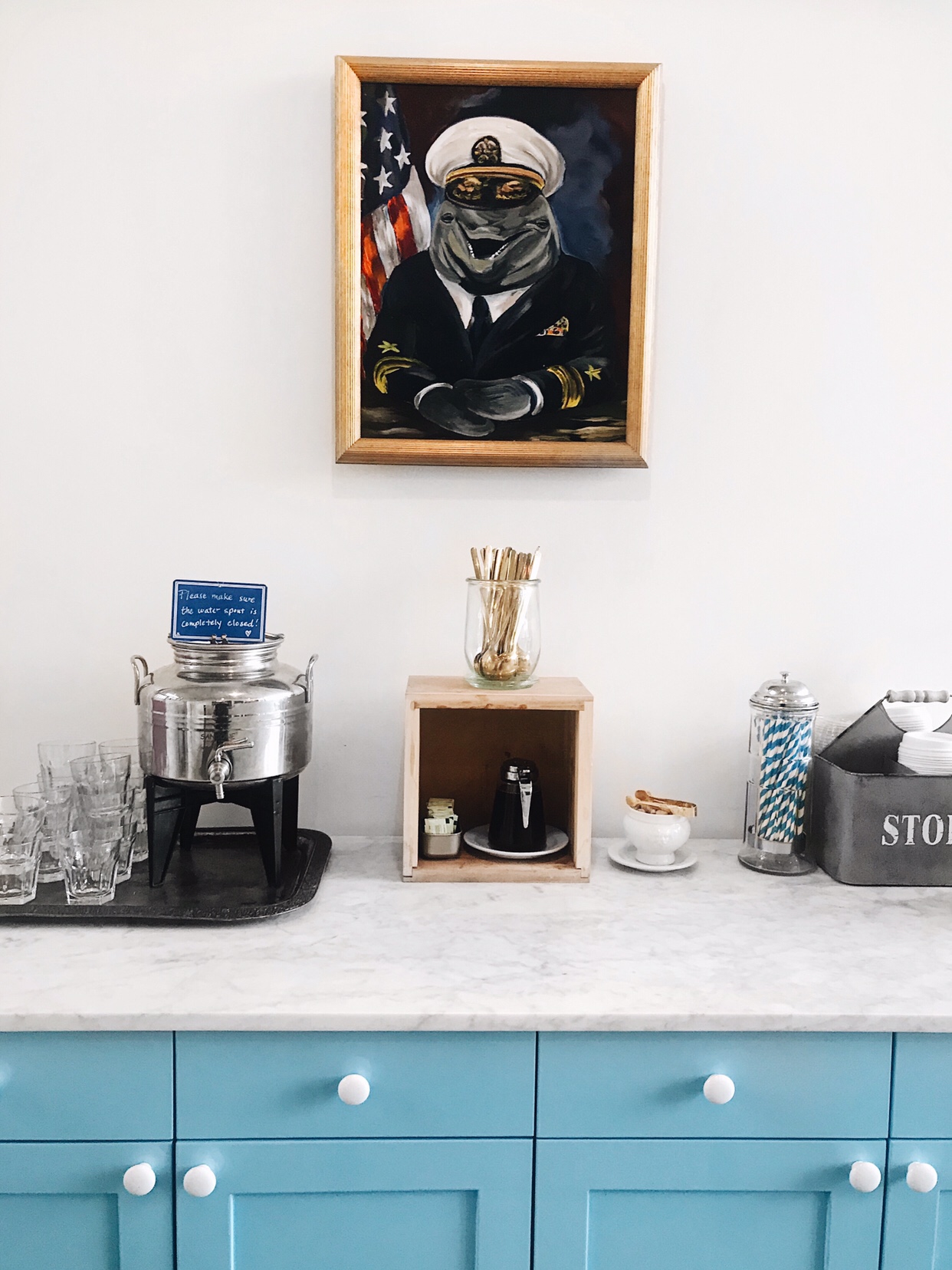 General Porpoise oil painting | photo by Becca Risa Luna