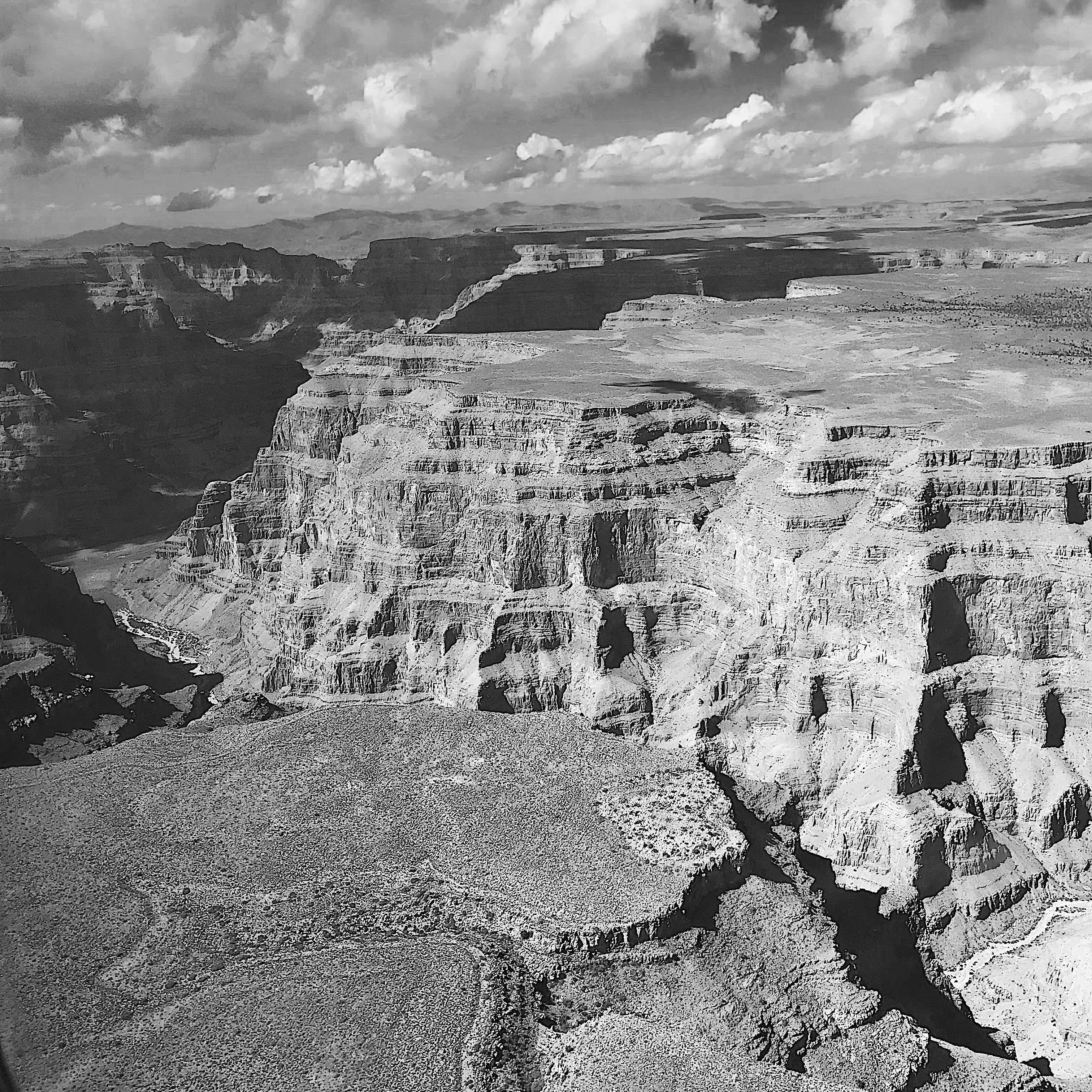 Above The Grand Canyon Black and White | Photo by Becca Risa Luna