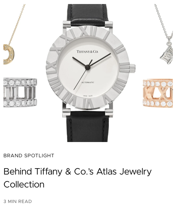 Behind Tiffany & Co.'s Atlas Jewelry Collection by Becca Risa Luna for FASHIONPHILE